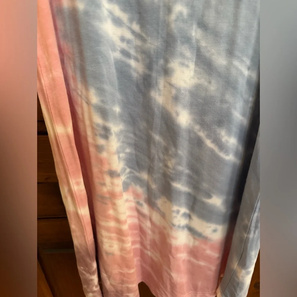 Thread & Supply Size Small Tie-Dye Sleeveless Tank Midi Dress in Blue & Pink NWT